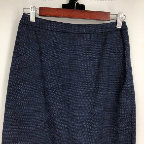Love Moschino Blue Knee Length Cotton Linen Blend Pencil Skirt size 2 - Picture 6 of 16